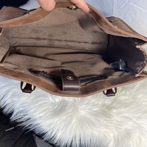 Diane Von Furstenberg Brown Suede Shopper Tote Bag - Picture 5 of 11
